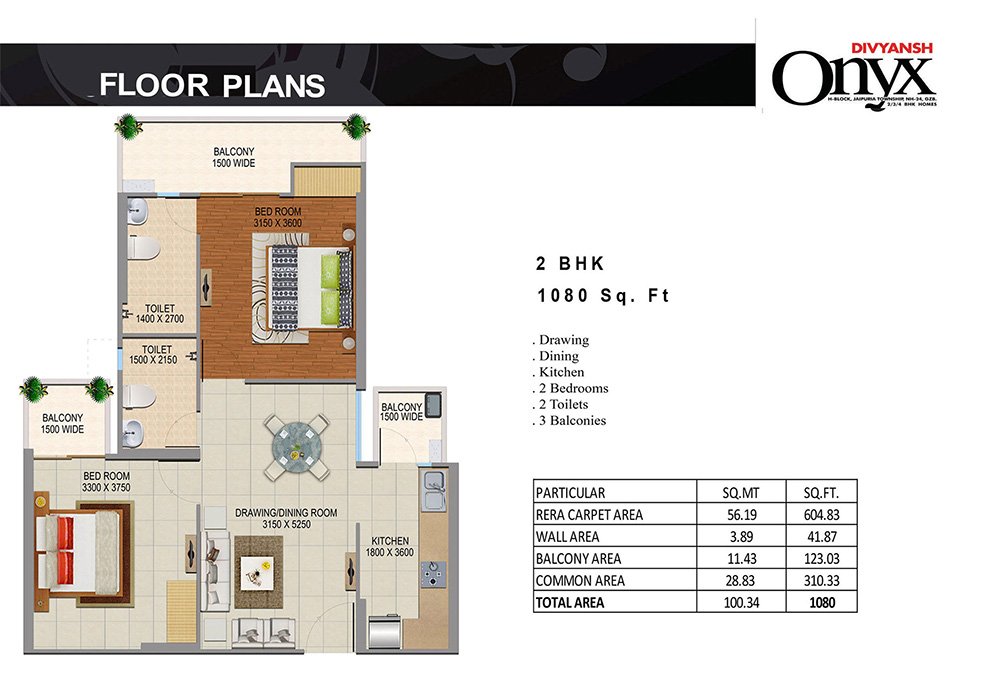 Divyanshonyx 2bhk-1080