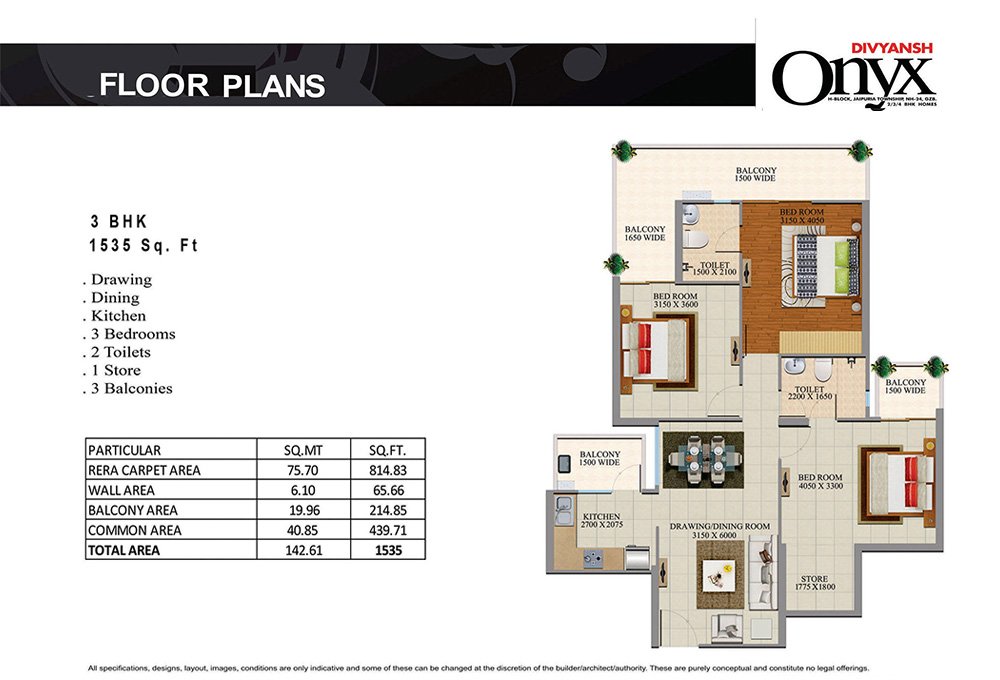 Divyanshonyx 3bhk-1535