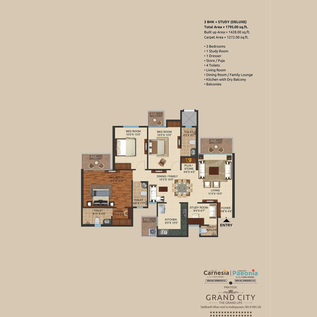 3-BHK-Study-Delux